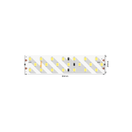 Лента светодиодная ПРО SMD2835 252LED/м 24Вт/м 24В IP20 Цвет:Нейтральный белый (1метр) SWG